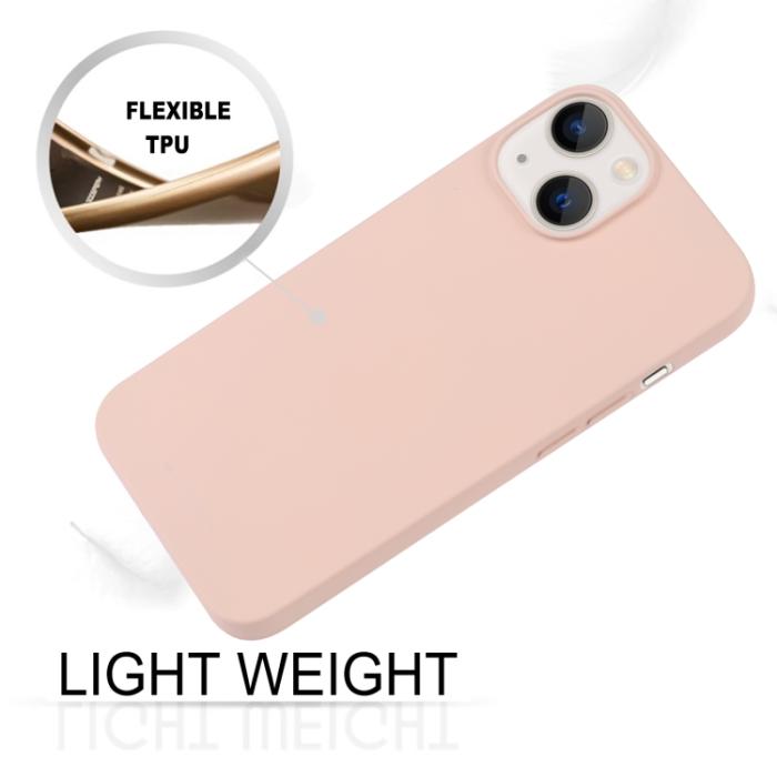 Bild 4, Mercury GOOSPERY Mercury Goospery iPhone 14 Skal Liquid Skin Touch Ljus Rosa - Teknikhallen.se