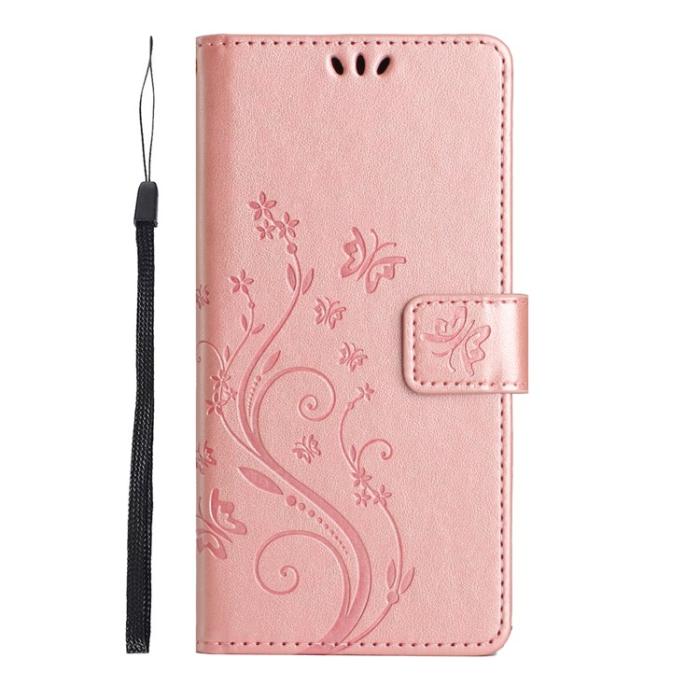Bild 6,  iPhone 17 Fodral Med Blommigt Tryck Roséguld - Teknikhallen.se