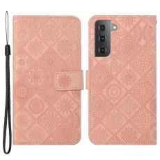  Samsung Galaxy S22 Plus Fodral Tryckta Mandala Blommor Ros&eacute;guld - Teknikhallen.se