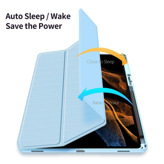 Bild 5, DUX DUCIS DUX DUCIS Galaxy Tab S8 Ultra Fodral TOBY Tri-Fold Blå - Teknikhallen.se