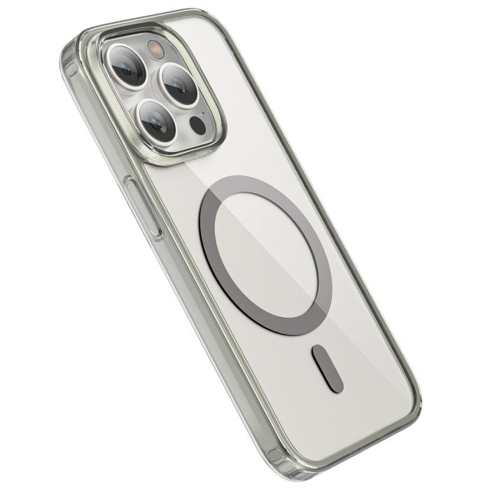 Bild 3, ColorPop ColorPop iPhone 15 Pro Max Skal CH MagSafe Transparent/Titanium - Teknikhallen.se