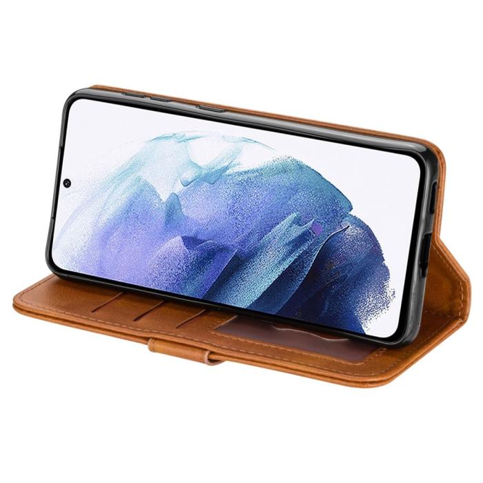 Bild 3,  Samsung Galaxy S23 Ultra Fodral Multifunktionell Brun - Teknikhallen.se