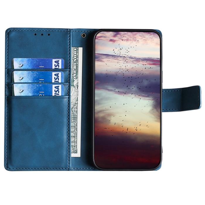 Bild 2,  Sony Xperia 5 IV Fodral Krokodil Textur Blå - Teknikhallen.se