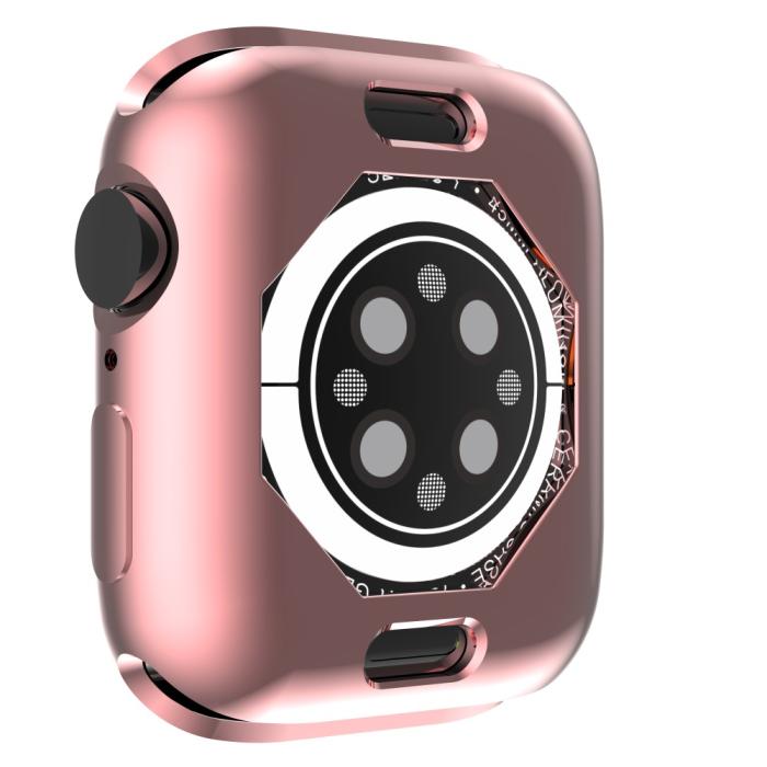 Bild 5,  Apple Watch 7/8 45mm Skal TPU Electroplate Rosa - Teknikhallen.se