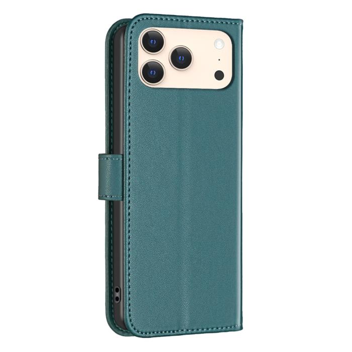 Bild 3, BINFEN BINFEN iPhone 17 Pro Fodral Läder Grön - Teknikhallen.se