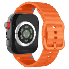  Huawei Watch Fit 4 Pro / 4 / 3 Klockarmband Wave Silikon Orange - Teknikhallen.se