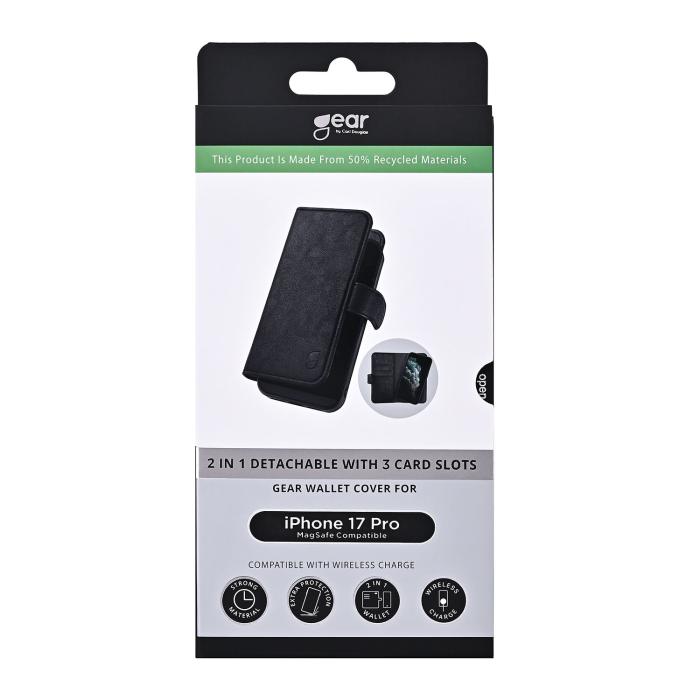 Bild 5, Gear Gear iPhone 17 Pro 2in1 MagSafe Magnet Fodral / Skal Svart - Teknikhallen.se