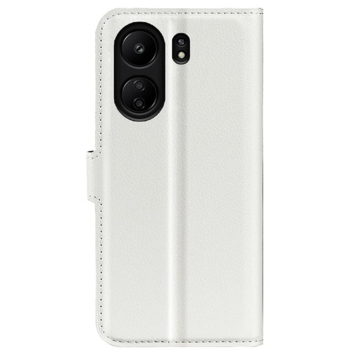 Bild 6,  Xiaomi Redmi 13C 4G Fodral Litchi Läder Vit - Teknikhallen.se