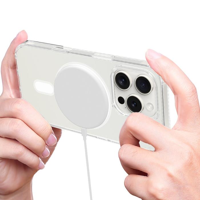 Bild 4,  iPhone 16 Pro Max Skal Akryl/TPU MagSafe Transparent - Teknikhallen.se