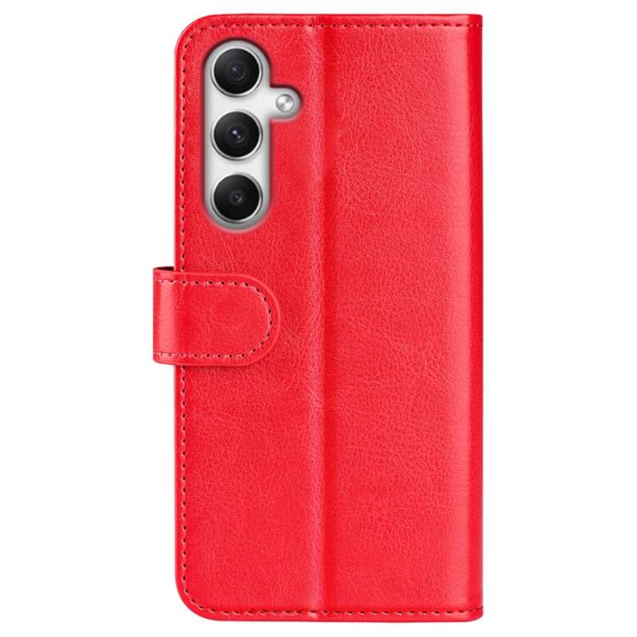 Bild 6,  Samsung Galaxy A35 5G Fodral Crazy Horse Läder Röd - Teknikhallen.se