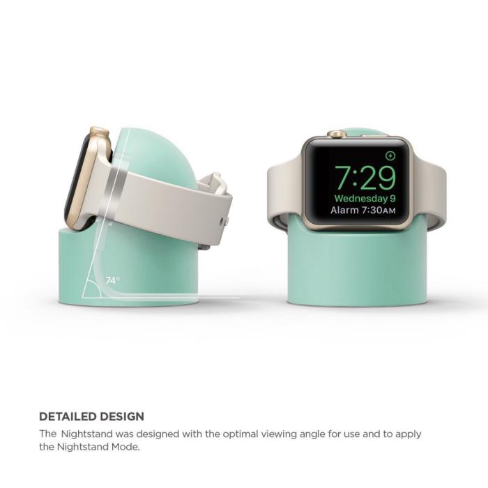 Bild 5,  Apple Watch Silikon Stativ Grön - Teknikhallen.se