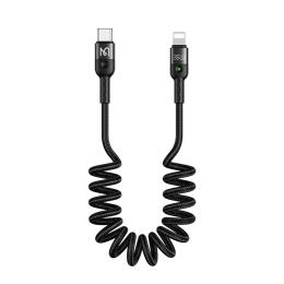 MCDODO Mcdodo 36W PD USB-C - Lightning Flexibel Nylonkabel Svart - Teknikhallen.se