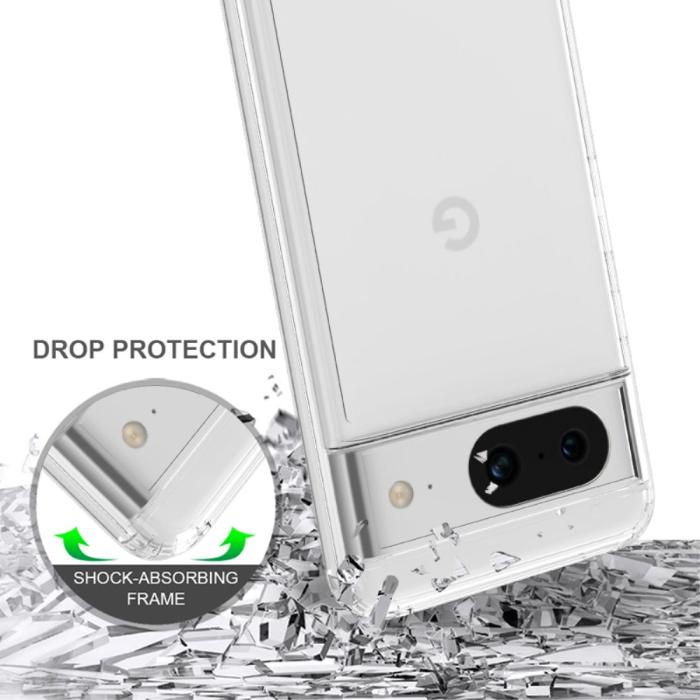 Bild 5,  Google Pixel 8 Skal Akryl/TPU Hybrid Transparent - Teknikhallen.se