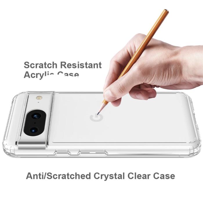 Bild 6,  Google Pixel 8 Skal Akryl/TPU Hybrid Transparent - Teknikhallen.se