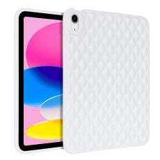  iPad Air 2026-2020 Skal Diamond Textur TPU Vit - Teknikhallen.se