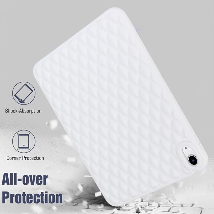 Bild 4,  iPad Air 2026-2020 Skal Diamond Textur TPU Vit - Teknikhallen.se