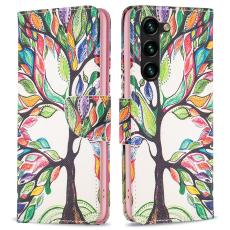  Galaxy S25 Plus / S24 Plus Fodral Med Tryck F&auml;rgglatt Tr&auml;d - Teknikhallen.se