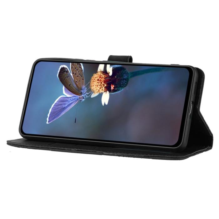 Bild 2,  Samsung Galaxy S24 Ultra Fodral Blommigt Tryck Svart - Teknikhallen.se