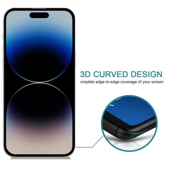 Bild 4,  iPhone 14 Pro Skärmskydd Härdat Glas Privacy - Teknikhallen.se