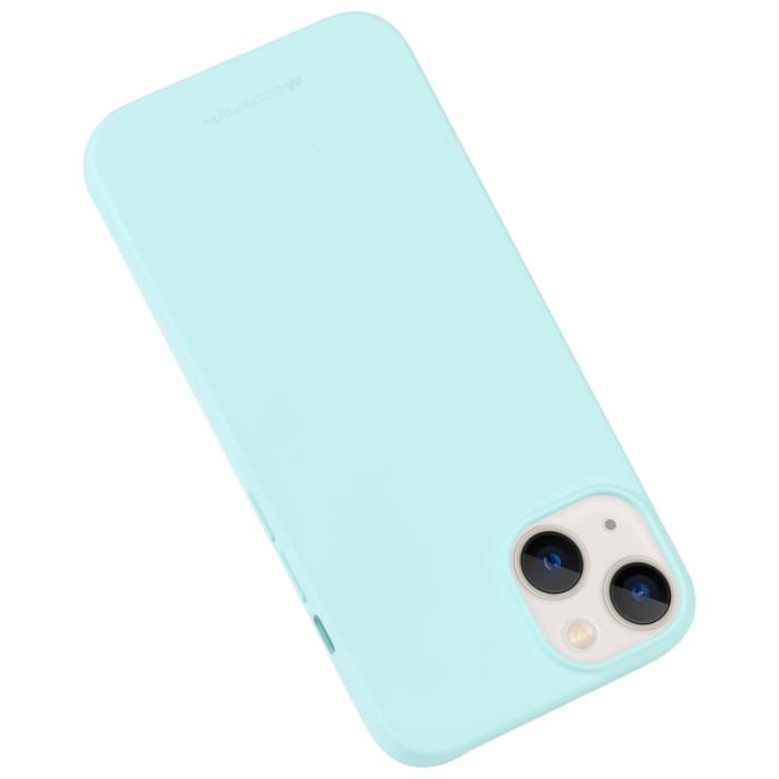 Bild 2, Mercury GOOSPERY Mercury Goospery iPhone 14 Skal Liquid Skin Touch Mint - Teknikhallen.se