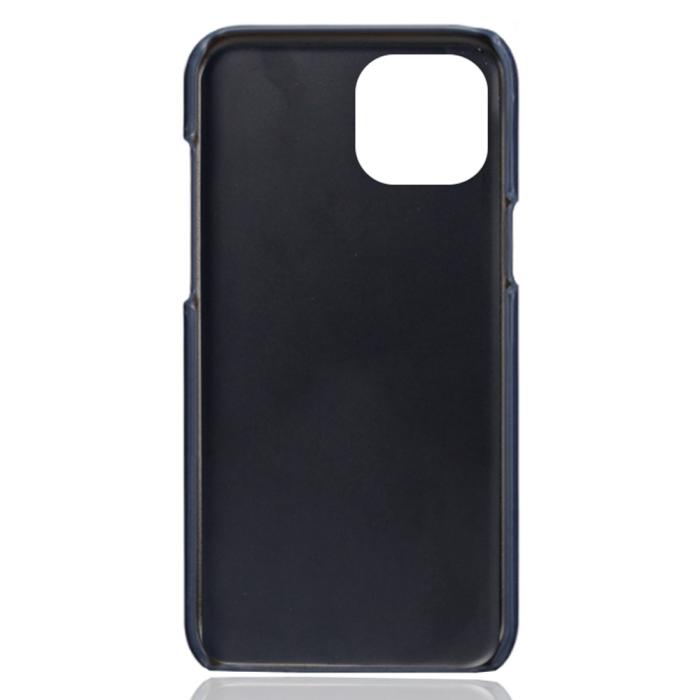 Bild 4,  iPhone 15 Plus Skal Läder Med 2 Kortfack Blå - Teknikhallen.se