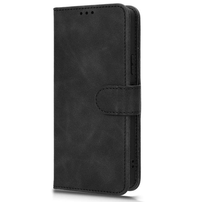 Bild 6,  Sony Xperia 10 VI Fodral Skin Touch Läder Fodral Svart - Teknikhallen.se