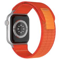 ColorPop Apple Watch 42/44/45/46/49 mm Armband Nylon Trail Loop Oranger&ouml;d - Teknikhallen.se