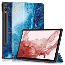  Samsung Galaxy Tab S9 Plus Fodral L&auml;der Waves - Teknikhallen.se