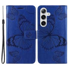  Samsung Galaxy S24 Fodral Fj&auml;ril Tryck Bl&aring; - Teknikhallen.se