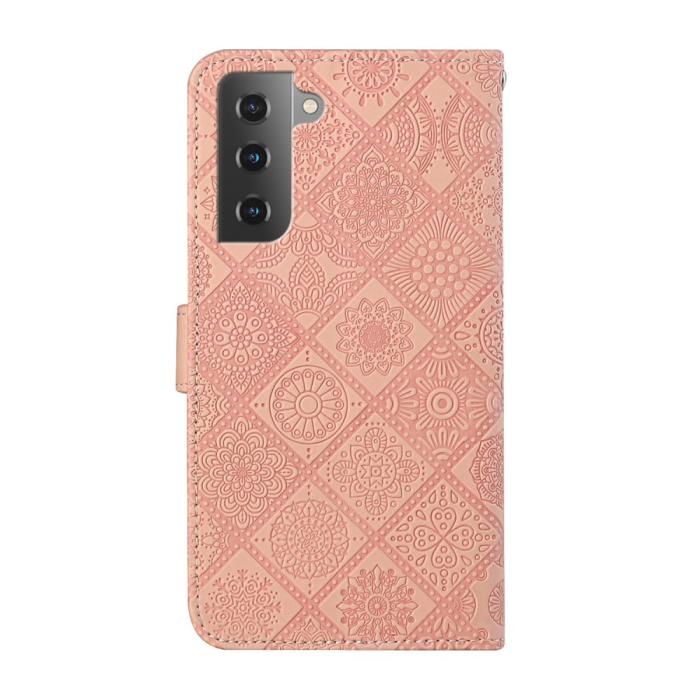 Bild 3,  Samsung Galaxy S22 Plus Fodral Tryckta Mandala Blommor Roséguld - Teknikhallen.se