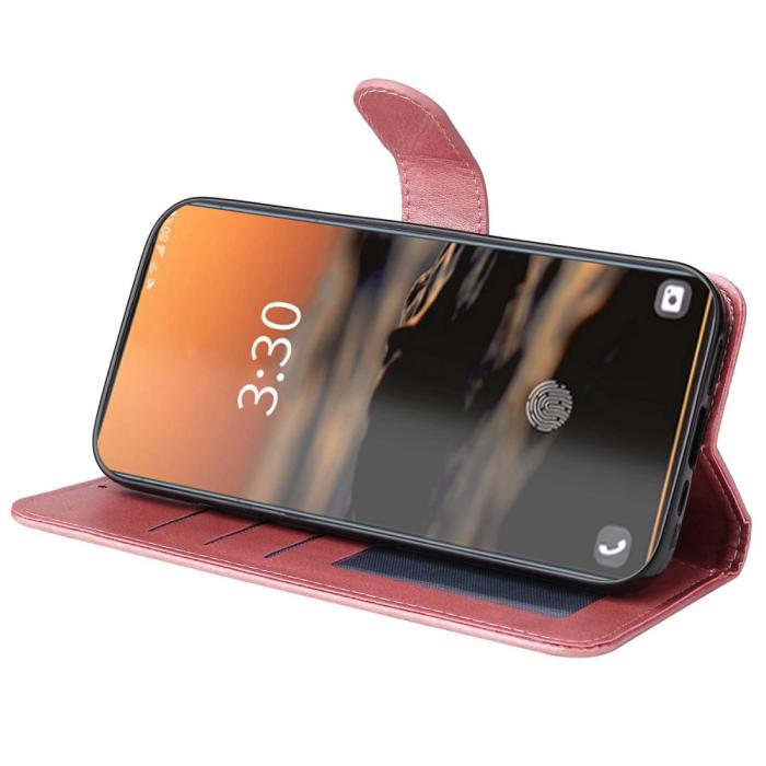 Bild 3,  Samsung Galaxy S23 Ultra Fodral Läder Roséguld - Teknikhallen.se