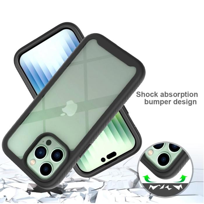 Bild 2,  iPhone 14 Pro Max Skal 360 Hybrid Defense Svart - Teknikhallen.se