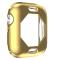  Apple Watch 7/8 45mm Skal TPU Electroplate Guld - Teknikhallen.se