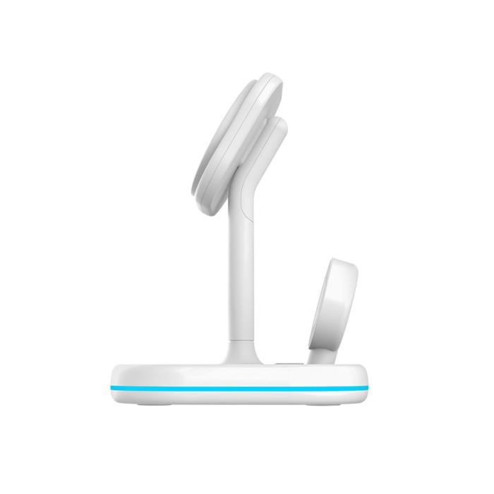 Bild 4, Tech-Protect Tech-Protect 15W 3in1 Magnetisk MagSafe Laddare Vit - Teknikhallen.se