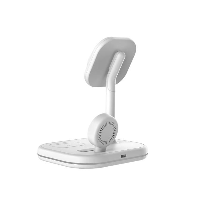 Bild 5, Tech-Protect Tech-Protect 15W 3in1 Magnetisk MagSafe Laddare Vit - Teknikhallen.se