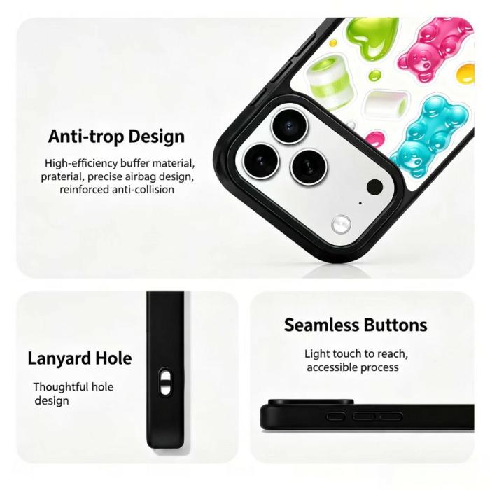 Bild 3,  iPhone 18 Pro Max/17 Pro Max Skal MagSafe UV-Mönster Björn - Teknikhallen.se
