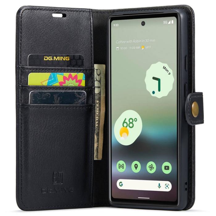 Bild 2, DG.MING DG.MING Google Pixel 6A 2in1 Magnet Fodral / Skal Svart - Teknikhallen.se