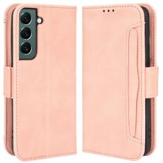  Samsung Galaxy S22 Plus Fodral Avtagbart Kortfodral Ljus Rosa - Teknikhallen.se