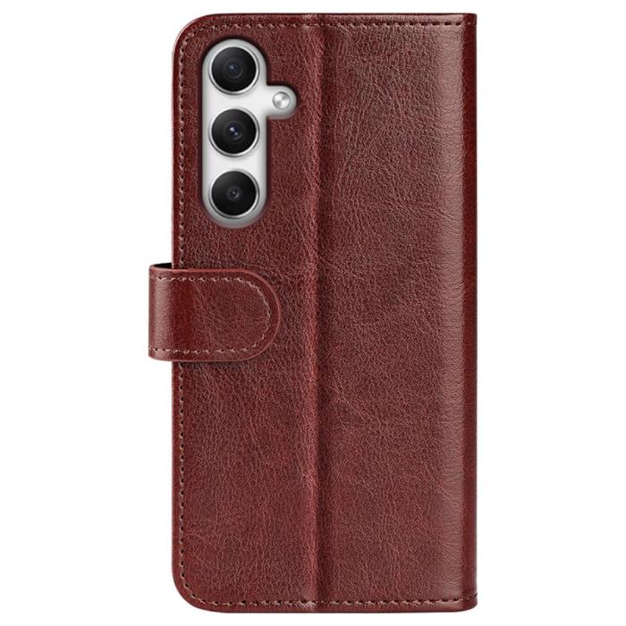 Bild 6,  Samsung Galaxy A35 5G Fodral Crazy Horse Läder Brun - Teknikhallen.se