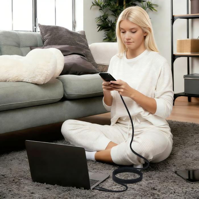 Bild 6, Tech-Protect Tech-Protect 2m 240W PD QC3.0 USB-C-USB-C Kabel UltraBoost - Teknikhallen.se