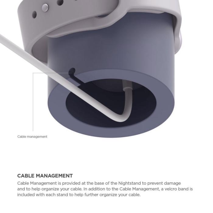 Bild 3,  Apple Watch Silikon Stativ Blå - Teknikhallen.se