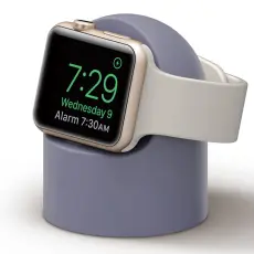  Apple Watch Silikon Stativ Bl&aring; - Teknikhallen.se