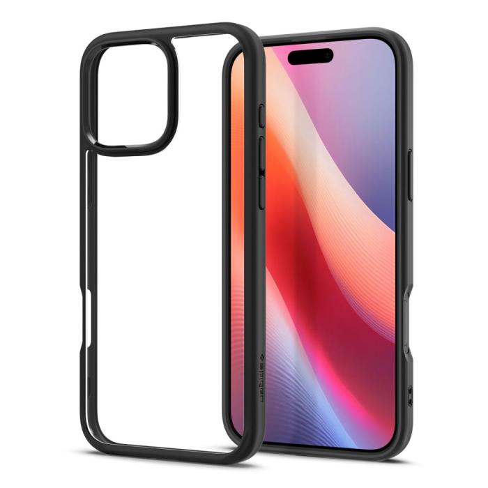 Bild 3, Spigen Spigen iPhone 16 Pro Skal Ultra Hybrid Matt Svart - Teknikhallen.se
