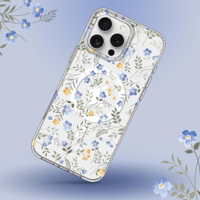 Bild 3, Tech-Protect Tech-Protect iPhone 16 Pro Max Skal MagSafe MagMood Spring Flowers - Teknikhallen.se