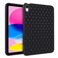  iPad Air 2026-2020 Skal Diamond Textur TPU Svart - Teknikhallen.se