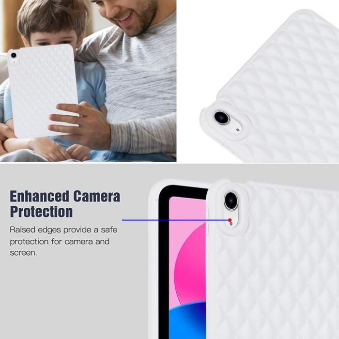 Bild 5,  iPad Air 2026-2020 Skal Diamond Textur TPU Vit - Teknikhallen.se