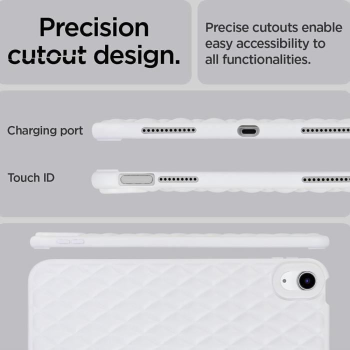 Bild 6,  iPad Air 2026-2020 Skal Diamond Textur TPU Vit - Teknikhallen.se