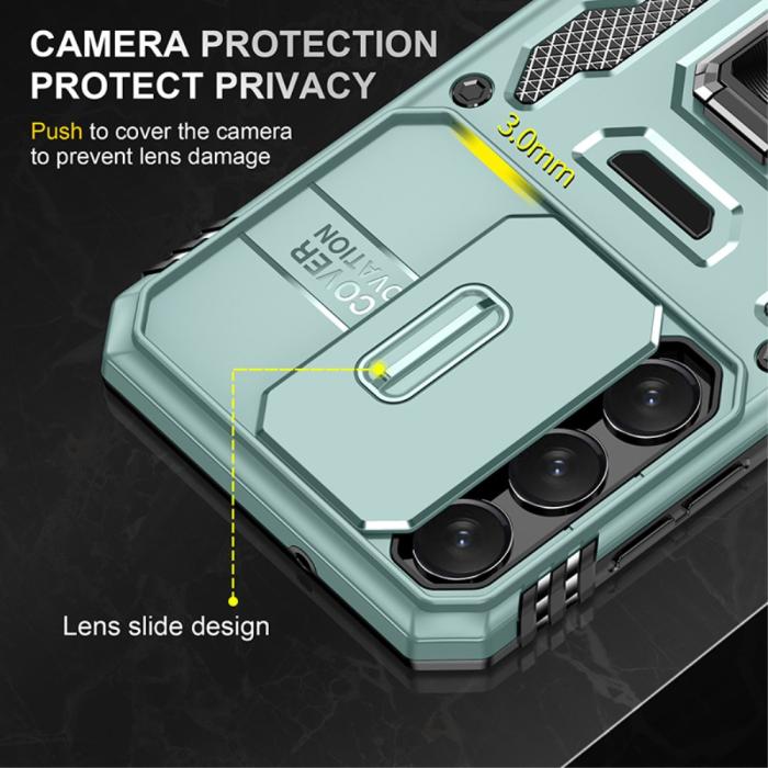 Bild 5,  Samsung Galaxy S23 Plus Skal Ring CamShield Grön - Teknikhallen.se