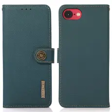 KHAZNEH KHAZNEH iPhone 17e / 16e Fodral &Auml;kta L&auml;der Gr&ouml;n - Teknikhallen.se