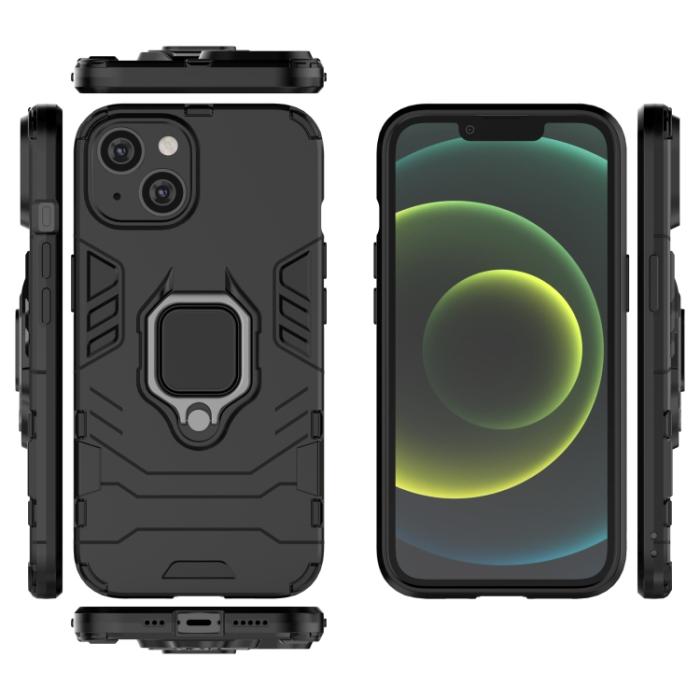 Bild 4,  iPhone 14 Skal Ring Hybrid Svart - Teknikhallen.se